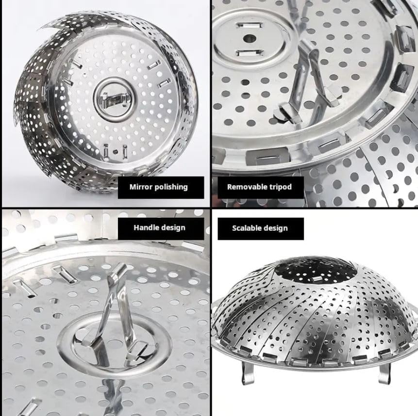 Stainless Steel Fruits Tray & Drainer Basket – Multipurpose Kitchen Strainer - Mamadada