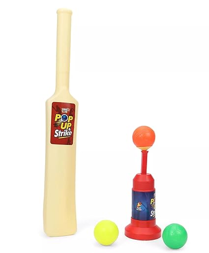 Plastic Pop up and Strike Cricket Set