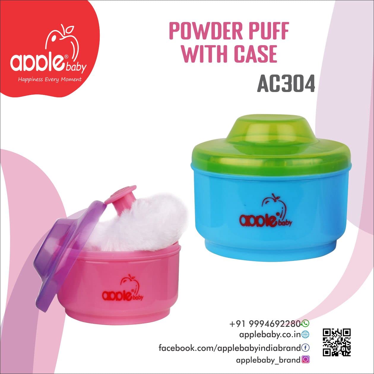 Apple Baby Powder Box Pck2 for Babies & Kids