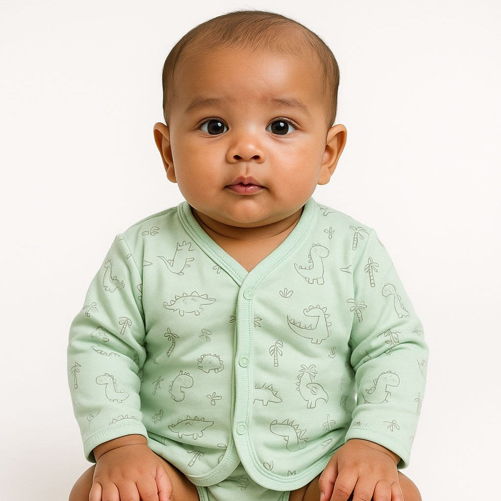 Dinosaur Long Sleeve Jabla (Mint)