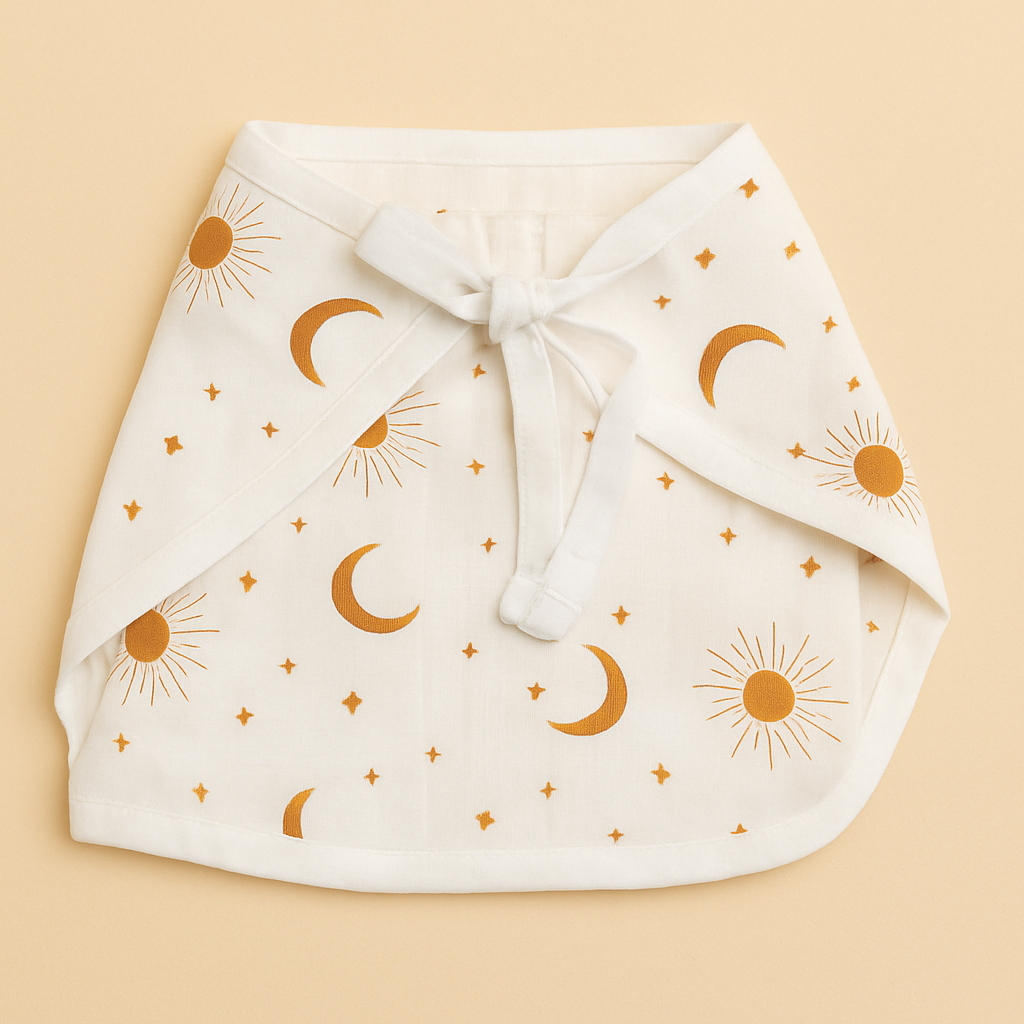 Sun & Moon Muslin Nappy - Mamadada