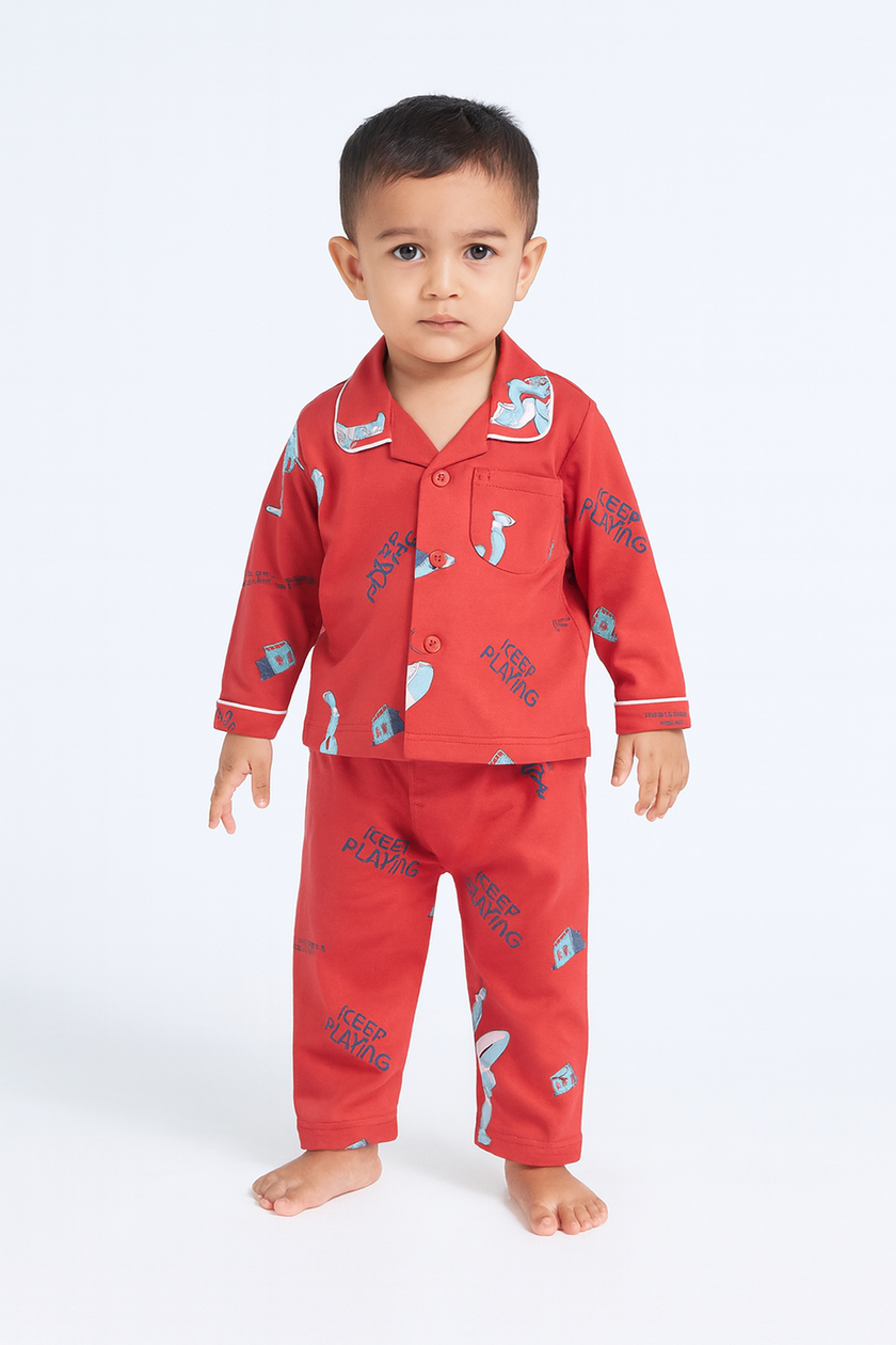 Trendy Kids Nightwear Sets – Stripes, Prints & Motivational Styles (Boys)