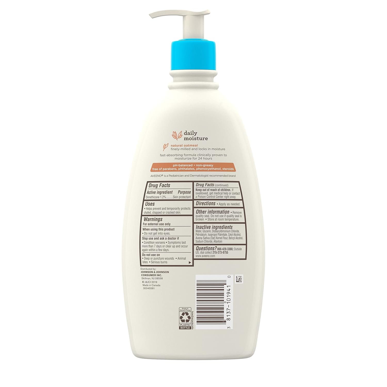 Aveeno Baby Daily Moisturising Lotion for Baby Skin 532ml