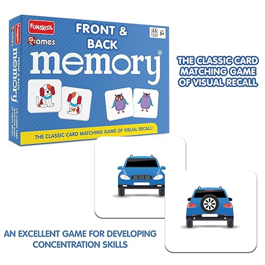 Funskool Front & Back Memory Game – Classic Card Matching Game