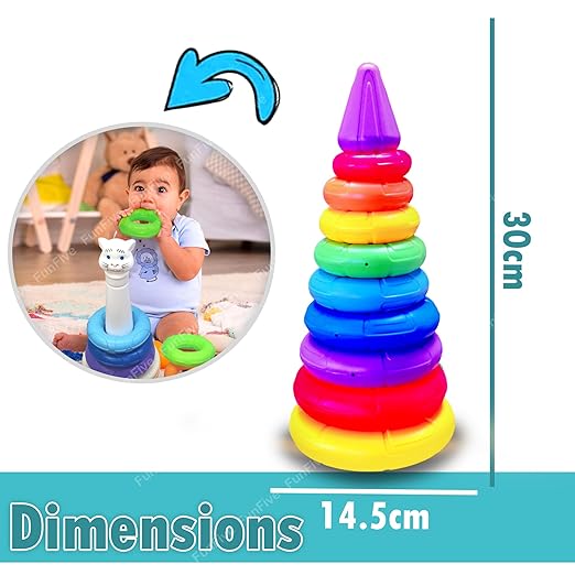 Rainbow Stacking Rings Toys for Kids