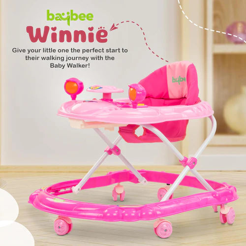 Bunny Joy Foldable Baby Walker – Pink