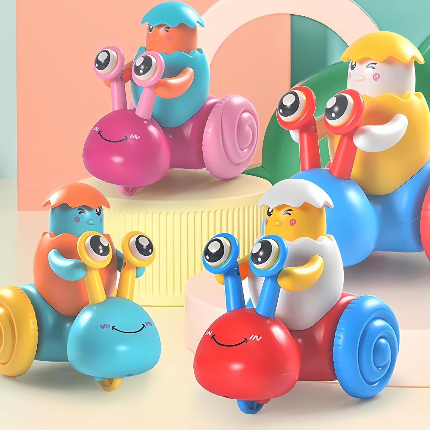 Cute Snail Wind-Up Toy (Assorted Colors) - Mamadada
