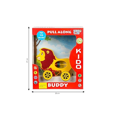 Kido Buddy Pull-Along Lion Toy