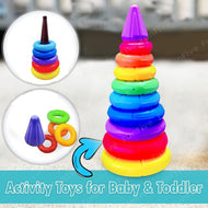 Rainbow Stacking Rings Toys for Kids