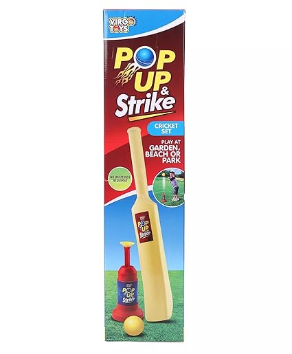 Plastic Pop up and Strike Cricket Set
