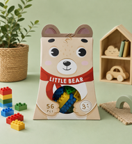 Little Bear Building Blocks Set – 56 Pieces