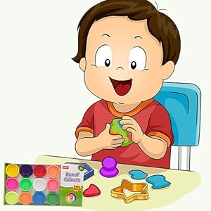 Funskool Box of Colours – 12 Bright Modelling Clays for Kids