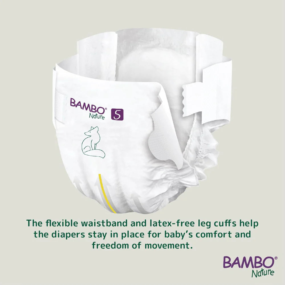 Bambo Nature Premium Baby Tape Diapers for Babies, XL Size (12-18 Kgs)