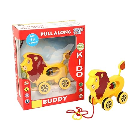 Kido Buddy Pull-Along Lion Toy - Mamadada