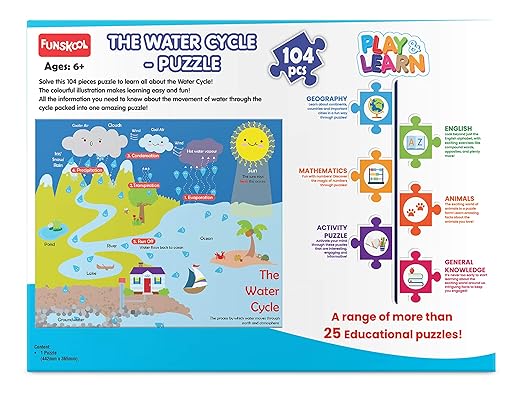 The Water Cycle Puzzle – 104 Pieces Educational Toy for Kids