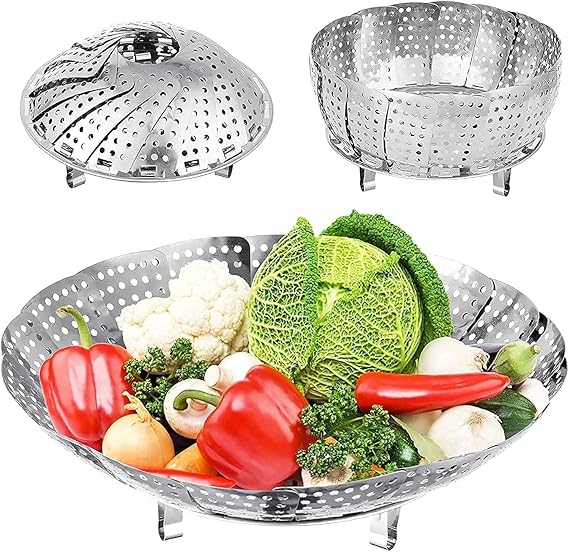 Stainless Steel Fruits Tray & Drainer Basket – Multipurpose Kitchen Strainer - Mamadada