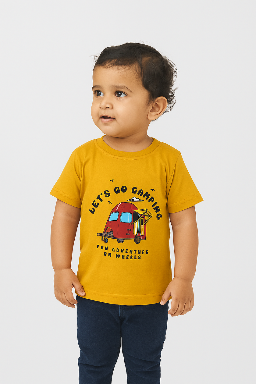 Mustard “Let’s Go Camping” T-Shirt