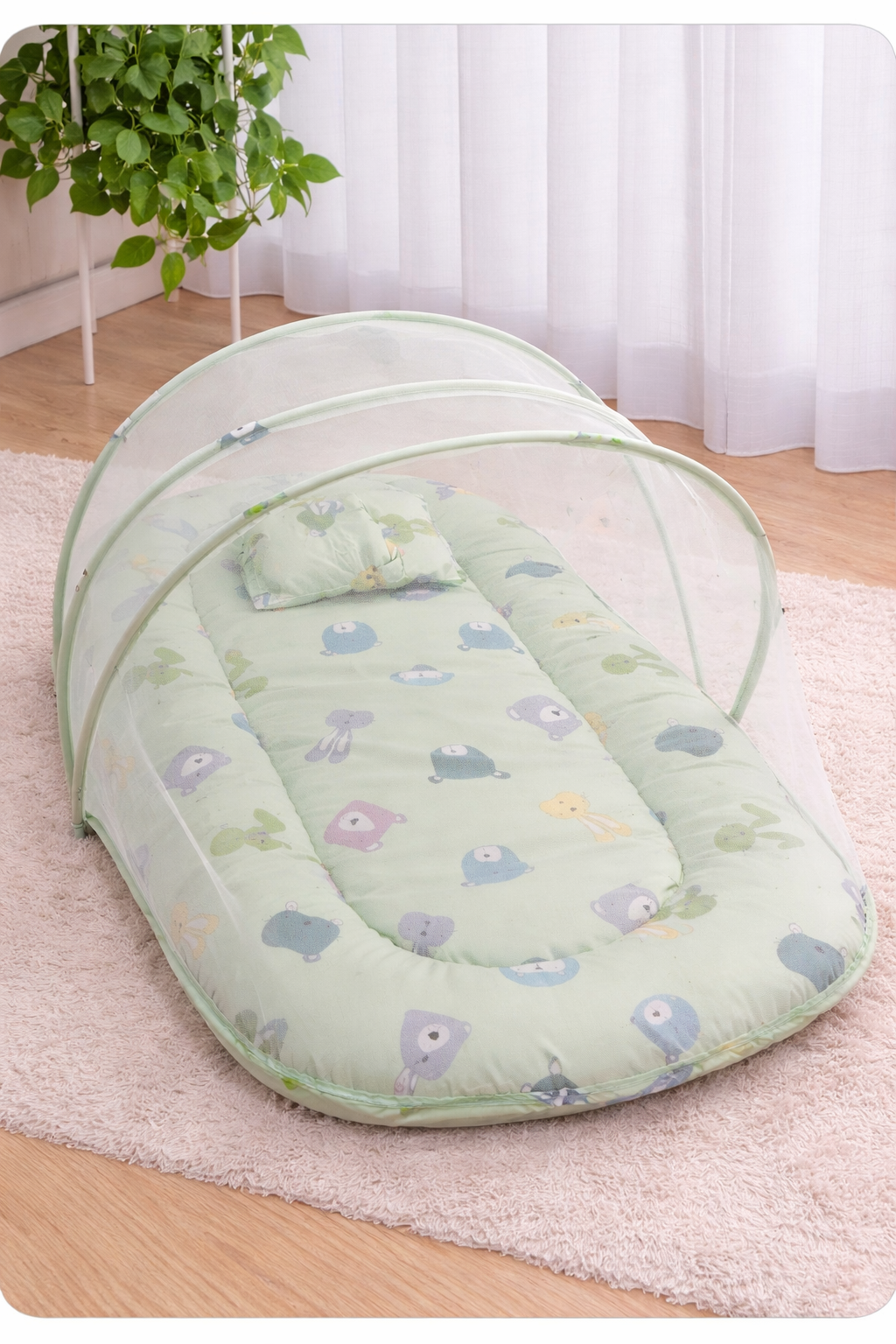Baby Light Green Mosquito Net Sleeping