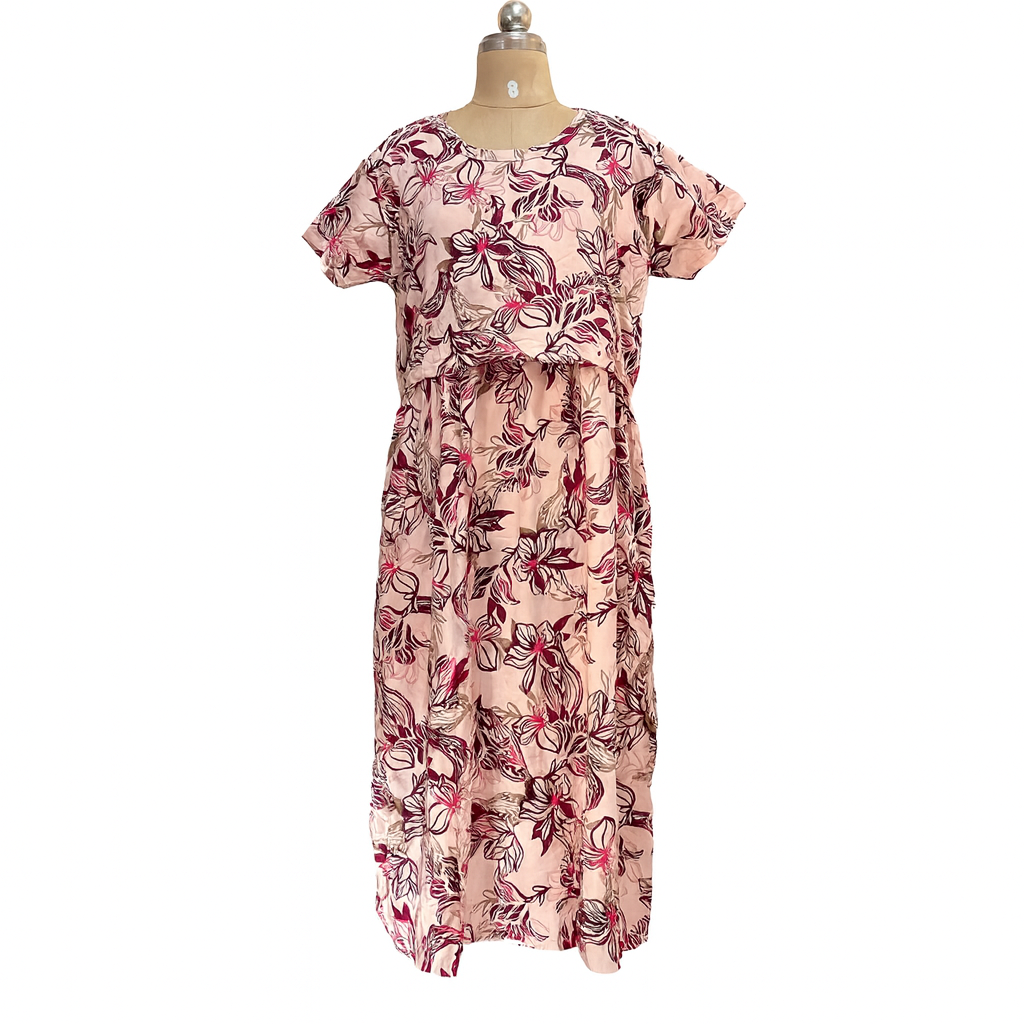 Pink Lily Feeding Maxi Dress