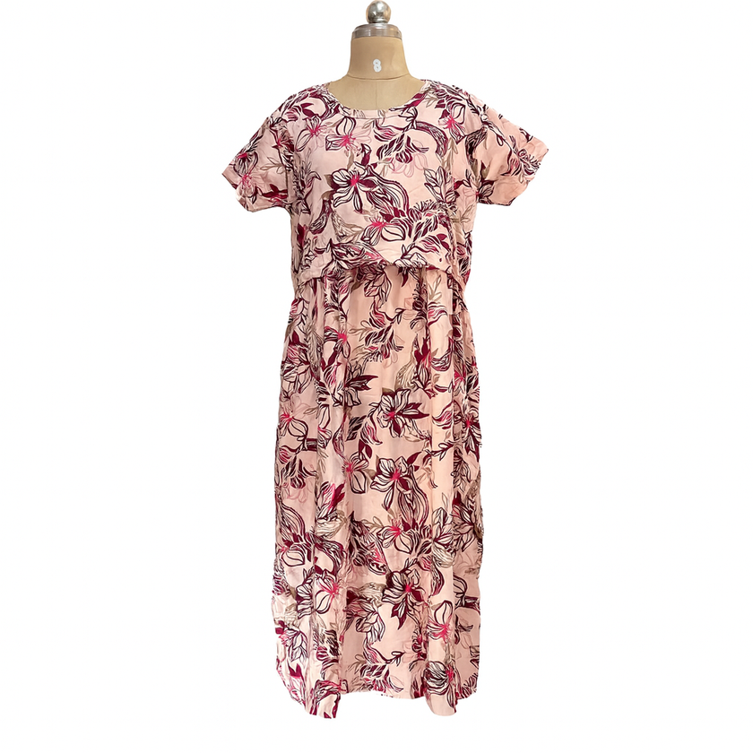 Pink Lily Feeding Maxi Dress
