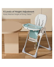R for Rabbit Marshmallow Lite High Chair- Blue