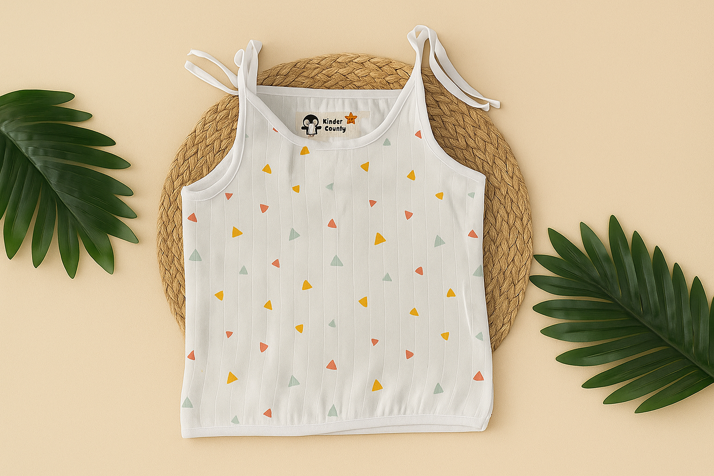 Colorful Triangles Muslin Jabla - Mamadada