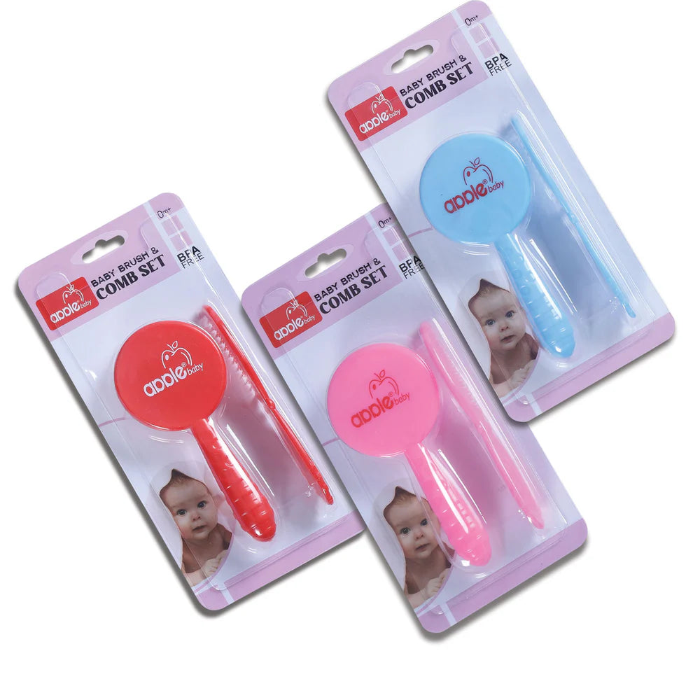 Apple Baby Comp & Brush for Babies & Kids