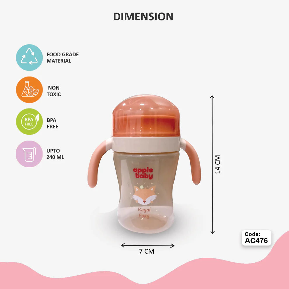 Apple Baby Sipper Bottle for Babies & Kids - Mamadada