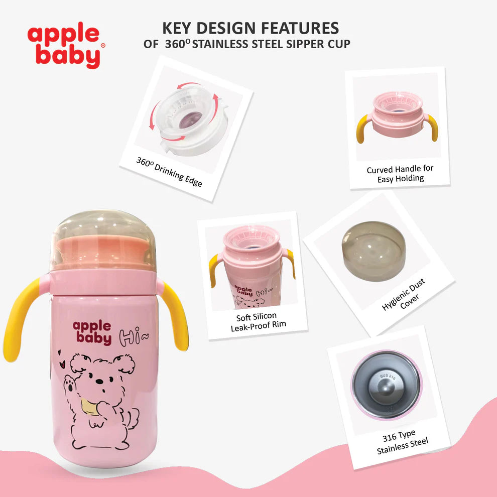 Apple Baby Bottle for Babies & Kids - Mamadada