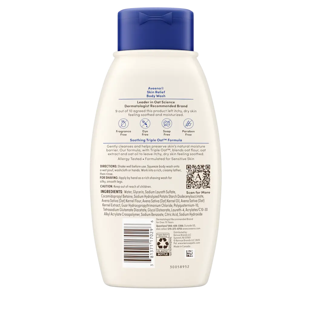 Aveeno Skin Relief Body Wash for Sensitive Dry Skin 354ml - Mamadada