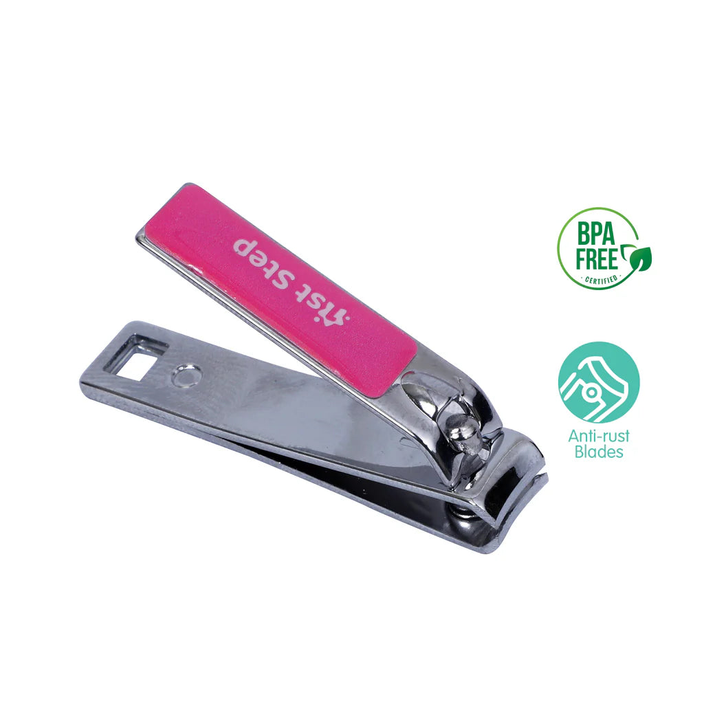 1st Step Easy Grip Baby Nail Clipper- Pink - Mamadada