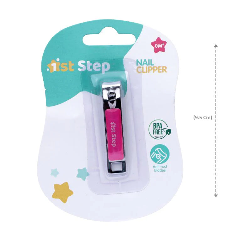1st Step Easy Grip Baby Nail Clipper- Pink