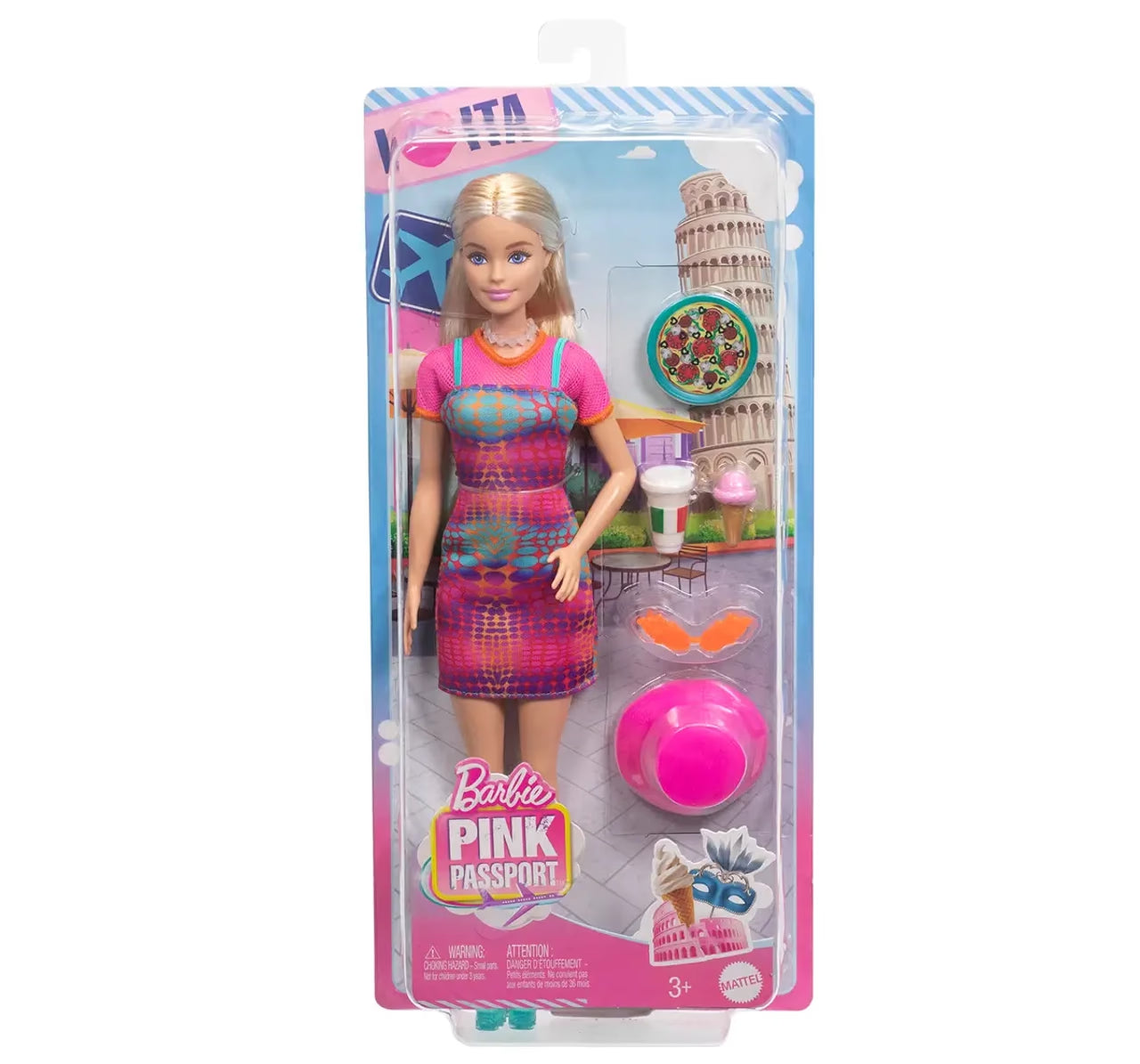 Barbie Pink Passport Travel Doll