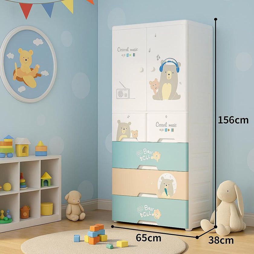 Kids Cartoon Wardrobe Collection – Cute & Practical Storage for Little Ones