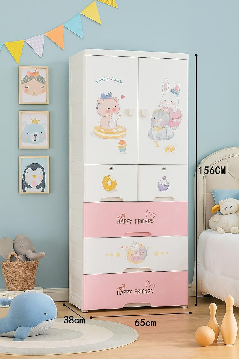 Kids Cartoon Wardrobe Collection – Cute & Practical Storage for Little Ones