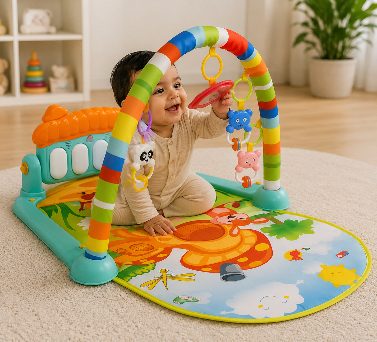 Baby Piano Fitness Play Gym & Activity Mat - Mamadada