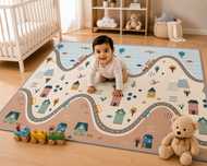 Adventure Road & Town Kids Play Mat