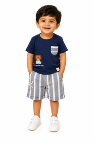 Navy Blue Lion Co-Ord Set