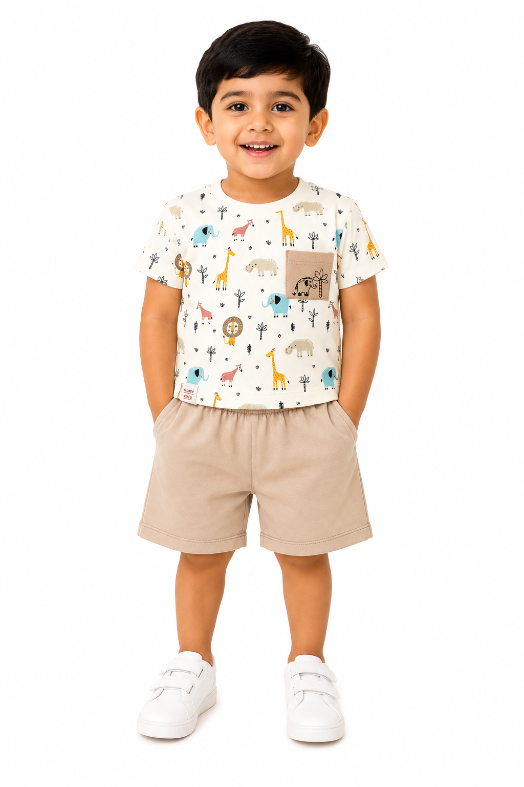 Safari Animal Print Cotton Co-ord Set