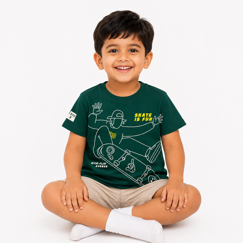 Skate Is Fun Printed T-Shirt