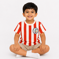 Good Vibes Only Striped Cotton T-Shirt