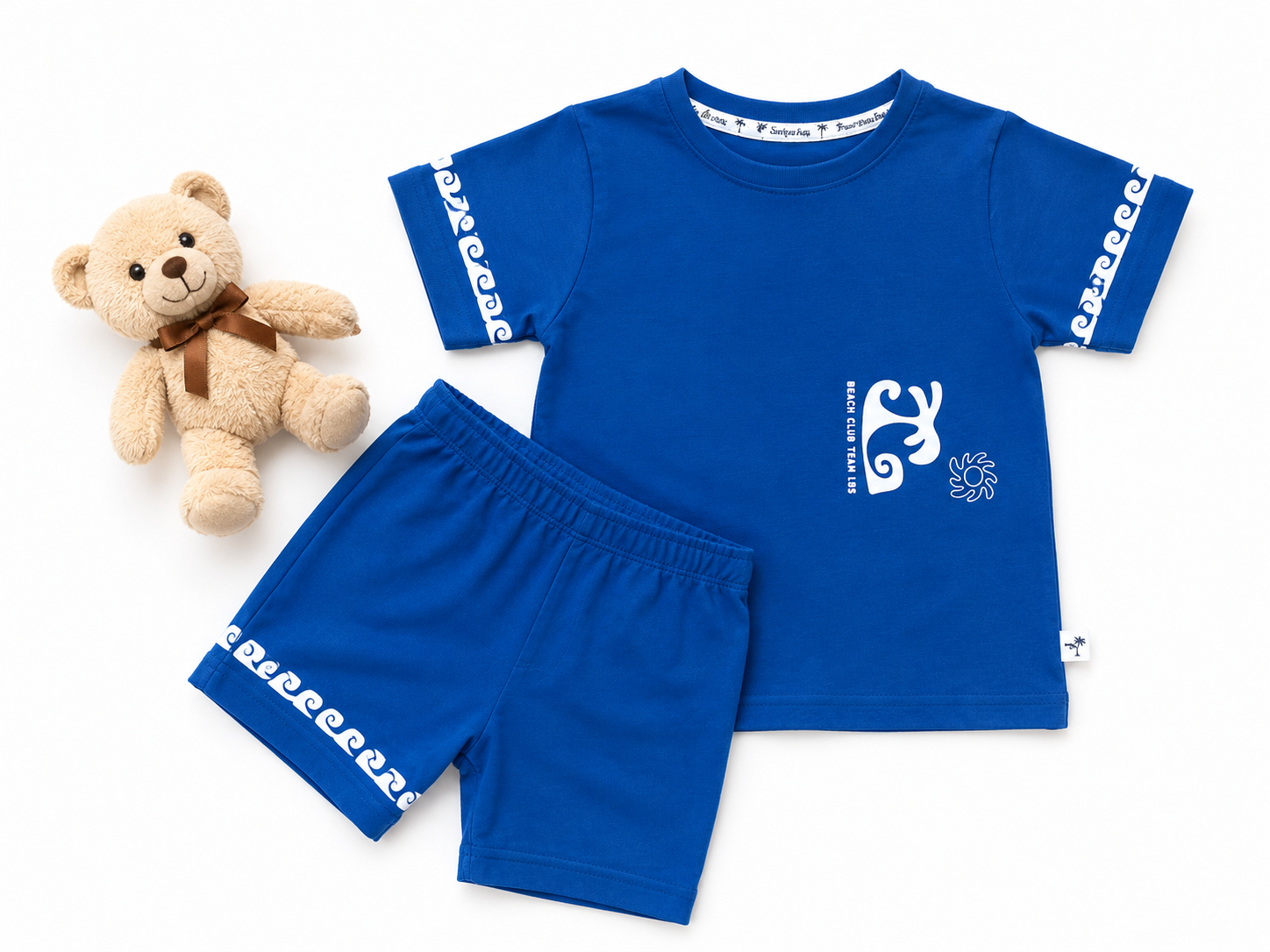 Boys Black Beach Wave Co-Ord Set