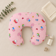Peach Duck Print Nursing and Feeding Pillow