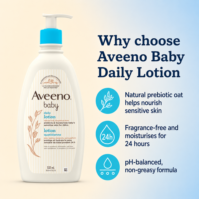 Aveeno Baby Daily Lotion with Natural Oat – 532 ml