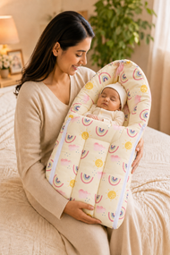 Sunshine Rainbow-Print Baby Carry Nest