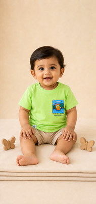 Boys’ Neon Green Tropical Vibes Graphic T-Shirt