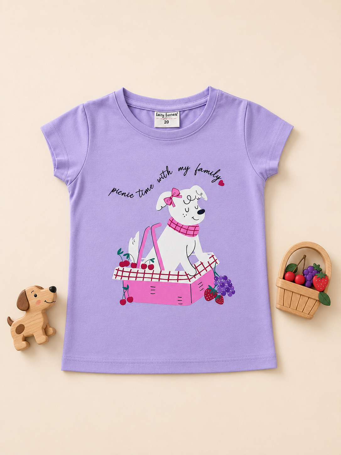 Girls Sisters Crew Graphic T-Shirt