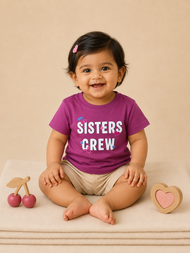 Girls Sisters Crew Graphic T-Shirt