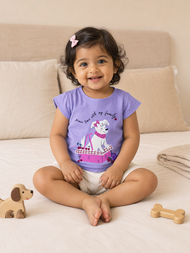Girls Sisters Crew Graphic T-Shirt