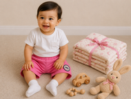 Baby Boys Cotton Yellow Shorts with Koala Patch